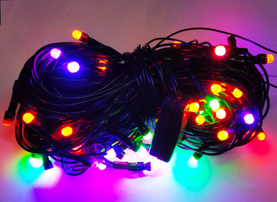 EmmEmm 55 LEDs 18.29 m Multicolor Flickering String Rice Lights(Pack of 1)