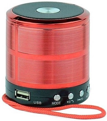 PERU MP_5965RM_S10 Speaker//887 Speaker//Pocket Speaker//Wireless Speaker 3 W Bluetooth Speaker(Red, 4.2 Channel)