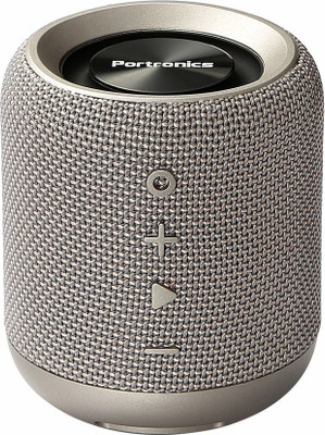 Portronics POR-821 SoundDrum Stereo 10 W Bluetooth Speaker(Grey, Stereo Channel)