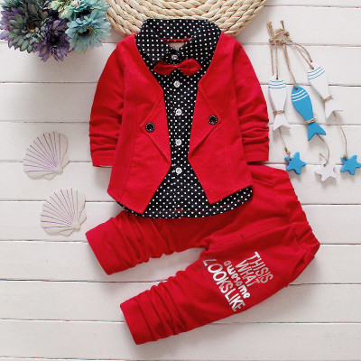 KEESOO ENTERPRISE Baby Boys Festive & Party Blazer and Pant Set(Red Pack of 1)