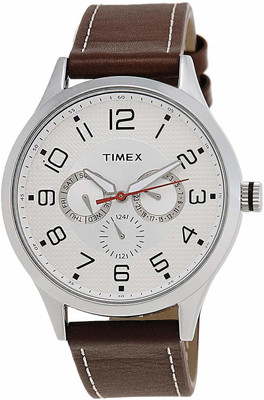 Timex tw00zr112 leather sales analog mens watch