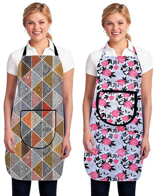 Shreejee Nylon Home Use Apron - Free Size(Multicolor, Pack of 2)