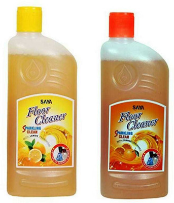 saya Liquid Disinfectant Surface & Floor Cleaner with Lemon Fragrance Orange and Lemon(2 x 0.5 L)
