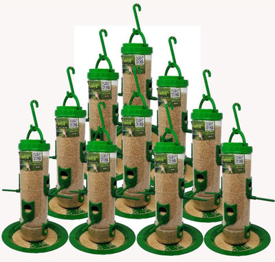 AMIJIVDAYA Medium Food Feeder for birds Window Bird Feeder Bird Feeder(Green)
