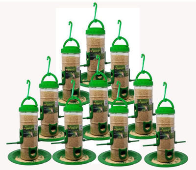 AMIJIVDAYA Medium Food Feeder for birds Window Bird Feeder Bird Feeder(Green)