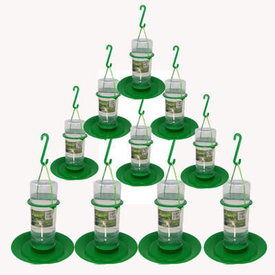 AMIJIVDAYA Medium Water Feeder for Birds Window Bird Feeder Bird Feeder(Green)