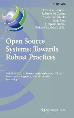 Open Source Systems: Towards Robust Practices(English, Hardcover, unknown)