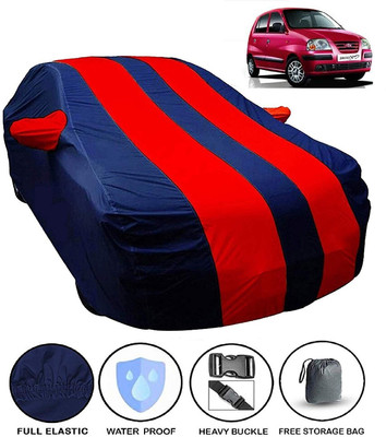SNJV GRG Car Cover For Chevrolet Spark (With Mirror Pockets)(Red, Blue)