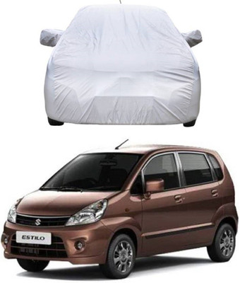 ask Car Cover For Maruti Suzuki Zen Estilo (Without Mirror Pockets)(Silver)