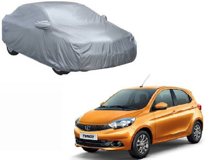ask Car Cover For Tata Tiago (With Mirror Pockets)(Silver)