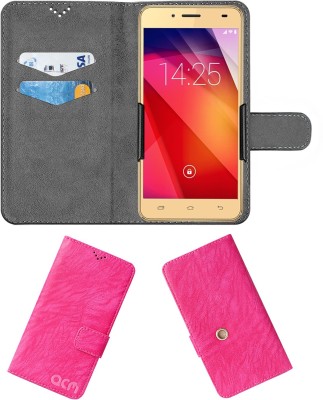 ACM Flip Cover for Ziox Astra Young(Pink, Cases with Holder, Pack of: 1)