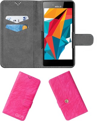 ACM Flip Cover for Xolo Era Hd(Pink, Cases with Holder, Pack of: 1)