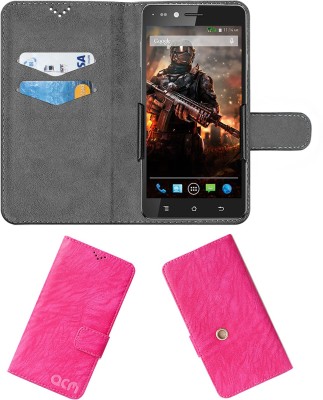 ACM Wallet Case Cover for Xolo Play 6x-1000(Pink, Cases with Holder, Pack of: 1)