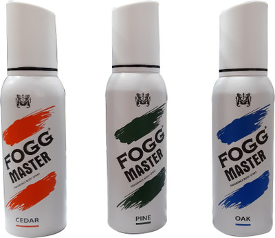FOGG MASTER OAK, CEDAR, PINE (PACK OF 3) Body Spray  -  For Men & Women(360 ml, Pack of 3)