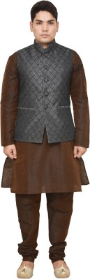 HFP Men Kurta Churidar Ethnic Jacket Set