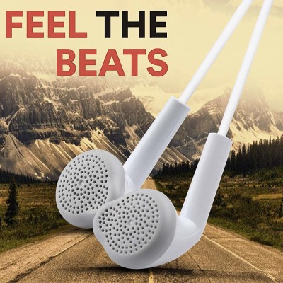 XEWISS YS Original Earphone with 3.5mm Jack Super Extra High Bass Headphones Wired Headset(White, In the Ear)