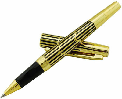 Ledos Set Of 2 - 8017 Advanced Gold Roller Ball Pens Designer Ball Pen(Pack of 2, Ink Color - Blue)