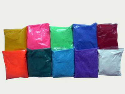 GW Creations Pack of 10 Rangoli Powder(Multicolor)