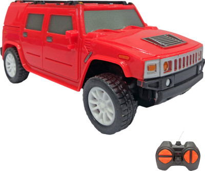 Miss & Chief 1:28 Mini Cross Country Jeep Racing Car with 4 Channel Remote Toy for Kids(Red)