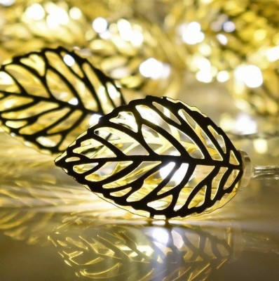 PESCA 25 LEDs 3.99 m Yellow Steady Leaf Rice Lights(Pack of 1)