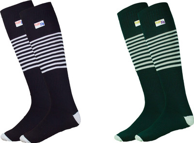MATTZIG Men & Women Striped Knee High(Pack of 2)