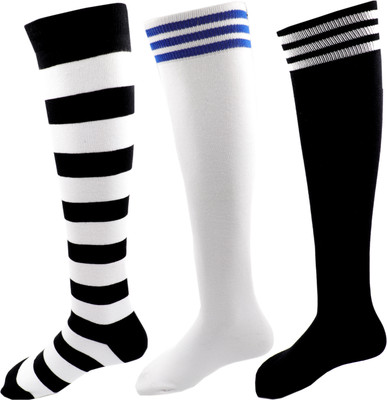 RC. ROYAL CLASS Men & Women Striped Knee High(Pack of 3)