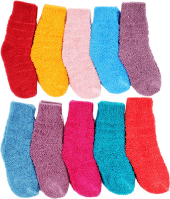 RC. ROYAL CLASS Baby Boys & Baby Girls Solid Mid-Calf/Crew(Pack of 10)