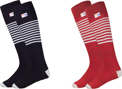 MATTZIG Men & Women Striped Knee High(Pack of 2)
