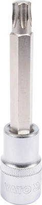 YATO YT-04326 1/2 inch Drive Torx Socket Bit Tool for Car or Mechanical Workshop with Chrome-plated Cap and Size T50 Socket Set(Pack of 1)