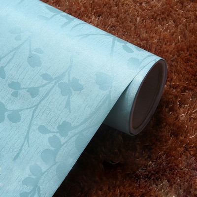 WolTop 300 cm Wall Stickers Wallpaper Embossed Butterfly Leaves Self Adhesive Blue Nature Love Self-adhesive Self Adhesive Sticker(Pack of 1)