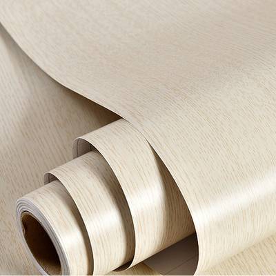 WolTop Wall Stickers Wallpaper Table Cream Color Wardrobe Furniture Decoration Self Adhesive Extra Large PVC Wallpaper