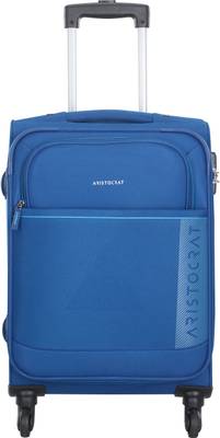 ARISTOCRAT BALENO 4W STROLLY (E) 58 BLUE Cabin Suitcase - 20 inch