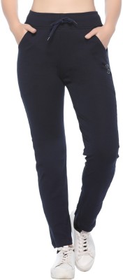 CUPID Solid Women Dark Blue Track Pants