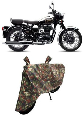 SA GROUP Waterproof Two Wheeler Cover for Royal Enfield(Classic 500, Multicolor)