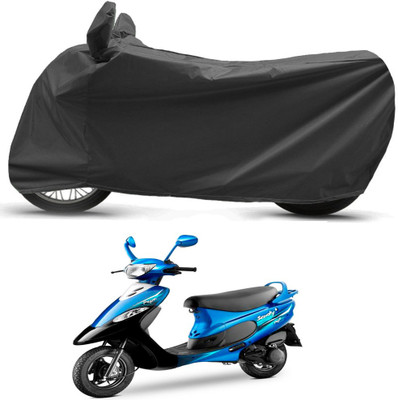 BikenWear Waterproof Two Wheeler Cover for TVS(Scooty Pep+, Black)