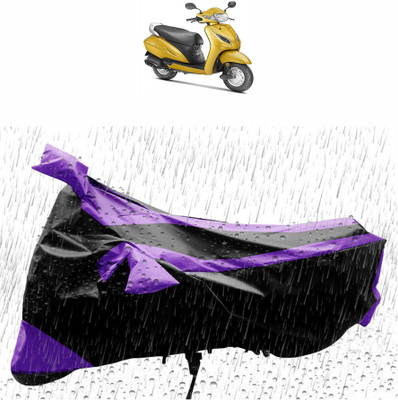 Flipkart SmartBuy Waterproof Two Wheeler Cover for Honda(Activa 5G, Black, Purple)