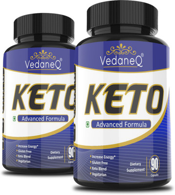 VedaneQ Keto Diet Capsules weight loss supplement for Men & Women(2 x 90 No)