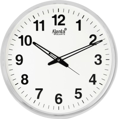 AJANTA Analog 32 cm X 32 cm Wall Clock(White, With Glass, Standard)