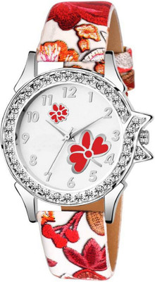 Lizzy Stylish Fashionable velvet Leather Strap Premium Qulaity Collection Analog Watch - For Women