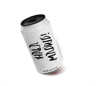 Tee Mafia Hala Madrid 350 ml Water Bottle(Set of 1, White)
