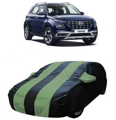 AAMANG Car Cover For Hyundai Venue (With Mirror Pockets)(Green)