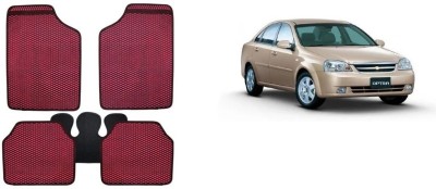 Autofetch Rubber Standard Mat For  Chevrolet Optra(Red)