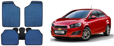 Autofetch Rubber Standard Mat For  Chevrolet Aveo(Blue)