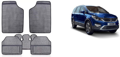 Autofetch Rubber Standard Mat For  Tata Hexa(Grey)