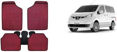 Autofetch Rubber Standard Mat For  Renault Lodgy(Red)