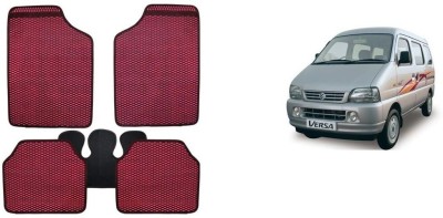 Autofetch Rubber Standard Mat For  Maruti Suzuki Versa(Red)