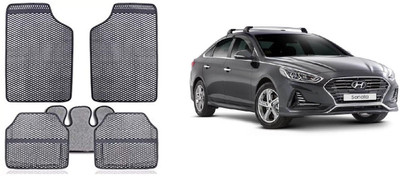 Autofetch Rubber Standard Mat For  Hyundai Sonata(Grey)
