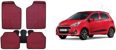 Autofetch Rubber Standard Mat For  Hyundai Grand i10 Nios(Red)
