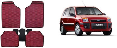 Autofetch Rubber Standard Mat For  Ford Fusion(Red)