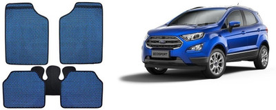 Autofetch Rubber Standard Mat For  Ford Ecosport(Blue)